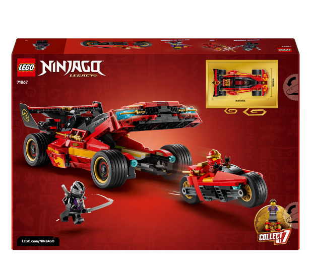 LEGO NINJAGO 71867 Ninjaścigacz x-1 — 15-Lecie - 1529846 - zdjęcie 9